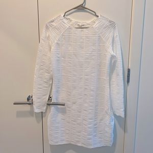 Reformation mini white layered dress